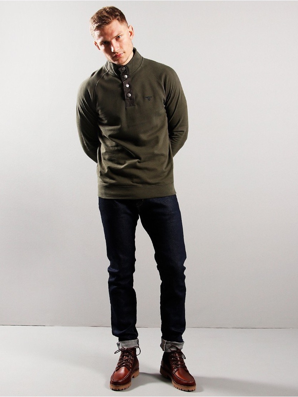 Barbour Half Button Sweatshirt